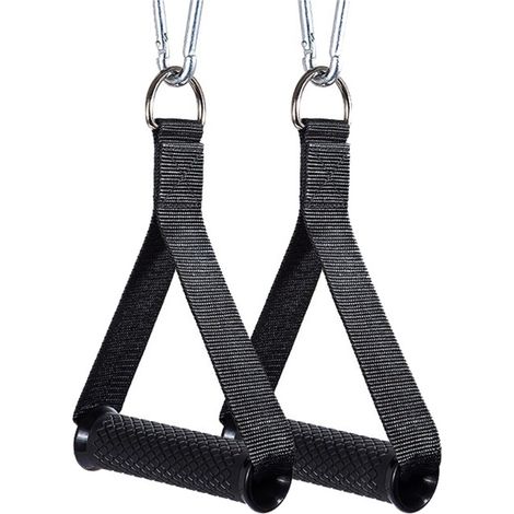 Poignées pour élastiques de résistance, 1 paire, antidérapantes, ergonomiques, pour une utilisation en salle de sport. (1/5)