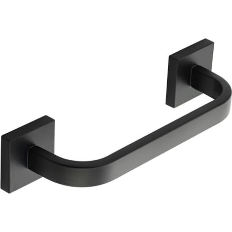 Porte Serviette Mural Acier Inoxydable SUS304, 25 CM, Barre Sèche Serviette Noir pour Salle de Bain, Cuisine, Support Mural Robust avec Grande Capacité, Installation Facile, Noir (1/5)