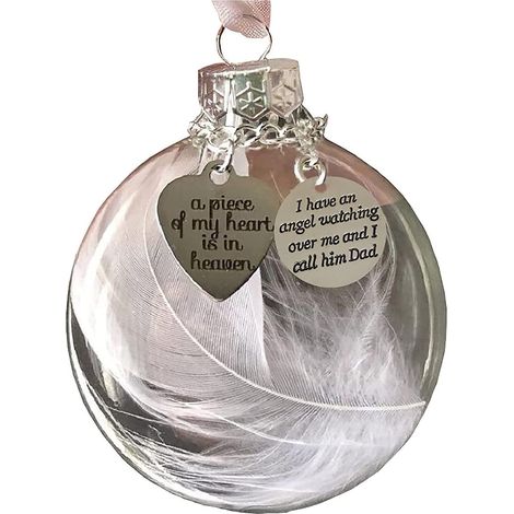 Ornement De Noël - Boule En Forme D’ange Avec Plumes - Décoration Pour Arbre De Noël Fenêtre Porte - Lot De 1 (1/5)