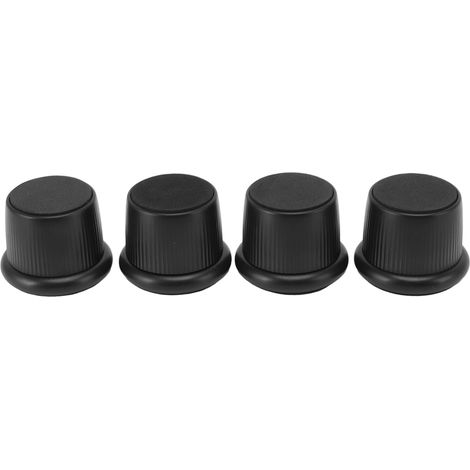 Lot de 4 rehausseurs de meubles réglables en hauteur, résistants à l'usure et antidérapants, pour machine à café ou canapé (noir). (1/5)