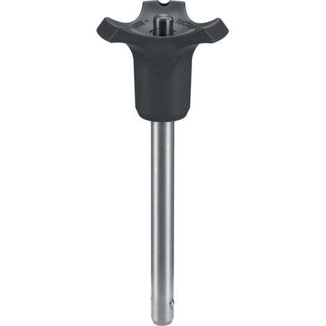 Boulon de verrouillage à bille auto-bloquant avec poignée combinée - D1 = 16 mm / L1 = 50 mm/Noir - 22370.0890 (1/2)