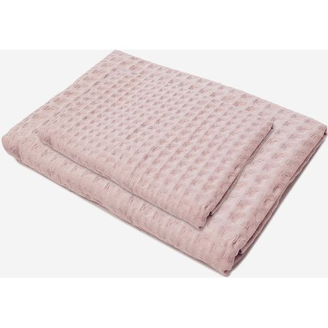100% Baumwollhandtuchset für Gesicht und Gäste Aria - Pink