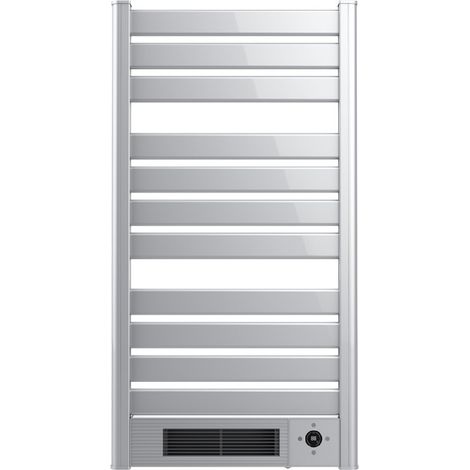 Badheizkörper mit eingebautem keramischem Heizgerät. Insgesamte 2000 W Leistung. LED Bildschirm. Fernbedienung. 24 Std. Timer. IPX4. Einstellbare Temperatur. Thermostat. (1/5)