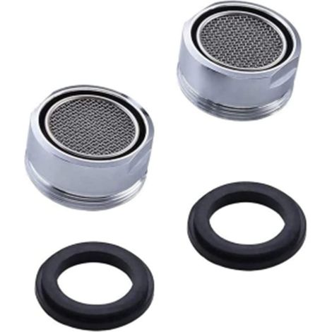 Cleafe - Set 2pz Aeratore Rubinetti Filtro Rompigetto Lavandino Bagno Cucina M24 In Ottone 87994 - (1/4)