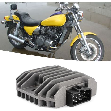 Régulateur redresseur 6 broches en alliage d'aluminium compatible avec Kawasaki ZZR600 ZX600D 1990-1992 (1/5)