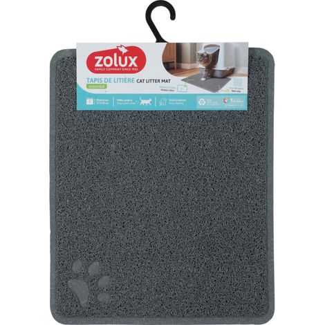 Tapis d'hygiène 37 x 45 cm gris pour maison de toilette chat - zolux (1/2)