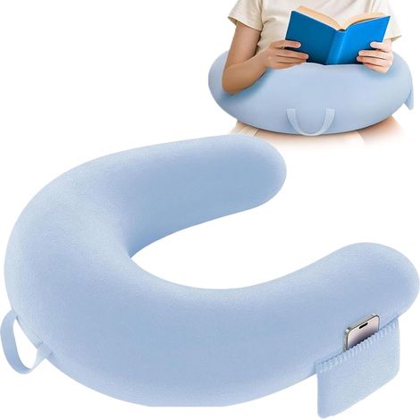Oreiller De Lecture pour Lit - Coussin Ergonomique en Forme De U pour (1/5)