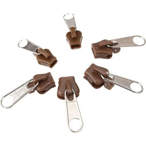 Kit de réparation de remplacement de curseur de fermeture à glissière 6 pièces pour la couture de fermeture à glissière (1/3)
