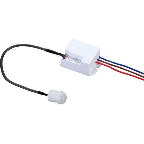 Garza Power - Detector de Movimiento Infrarrojos Integrable, Ángulo de Detección 360º, color Blanco (1/2)