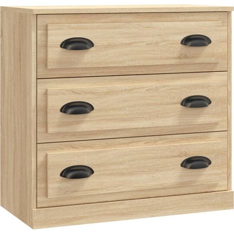 Credenza cassettiera mobile contenitore organizer cucina soggiorno salotto sonoma 70 x 355 x 675 cm legno ingegnerizzato marrone 020031700
