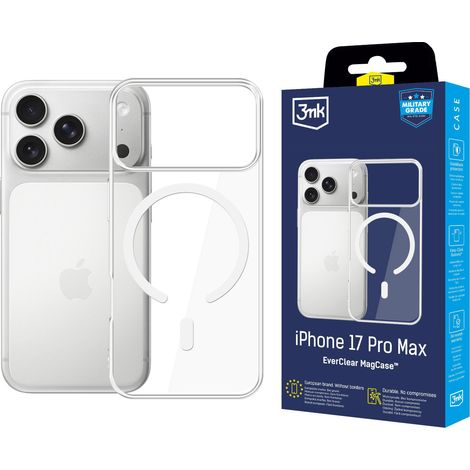 Étui magnétique 3mk EverClear pour iPhone 17 Pro Max (1/5)