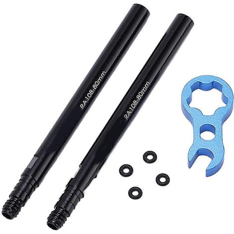 Kit d'extension de valve de pneu RISK, rallonge de valve française pour chambre à air, alliage d'aluminium, compatible avec les vélos de route, 80 mm. WHBYV (1/4)