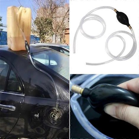 Kraftstoffpumpe für Benzin, Diesel, Flüssigkeiten, Wasser und Öl PVC-Siphon Kraftstoffsparer 8-mm-Schlauch Kfz-Zubehör (1/5)