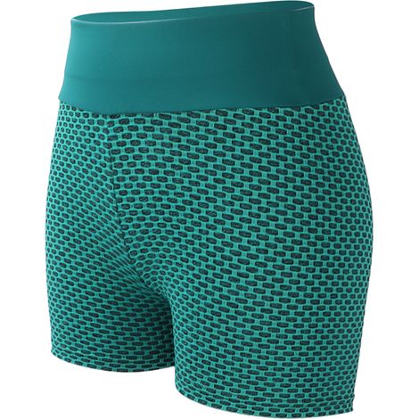 Shorty short taille haute pour le yoga, la course à pied, la gym et le cyclisme, taille élastique, pour femmes (1/5)