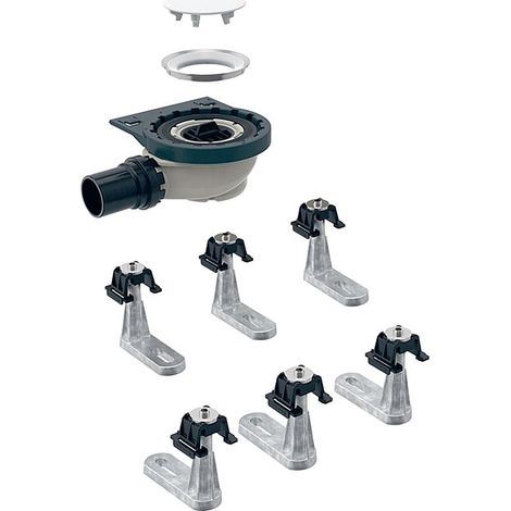 Geberit Duschwannenablauf mit 6 Füßen, für Setaplano Duschfläche, Sperrwasserhöhe 50mm (1/5)