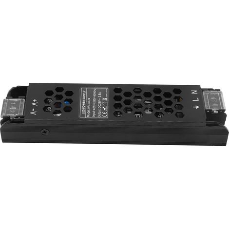 Alimentation LED à transformateur en alliage d'aluminium, mince, à découpage, tension constante, 60 W, AC 170-260 V, DC 24 V (1/5)