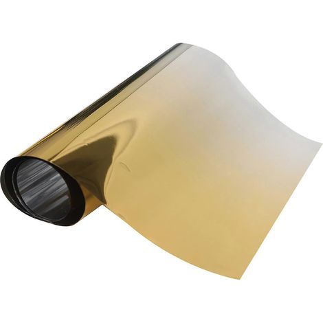 Film thermique pour vitres de voiture, film d'isolation thermique pour véhicules, film anti-explosion-150X20CM-Golden (1/2)