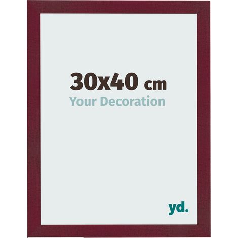 yd. - Cadre photo 30x40 - Vin Rouge Patine - MDF - Bologna