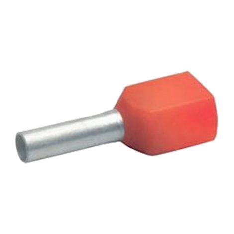 Embout de câblage isolé orange pour 2 fils de 4² . Longueur: 12mm (874/12T)