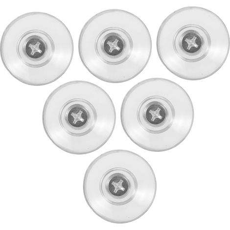 de 6 ventouses transparentes en PVC pour fen tres de salle (1/5)