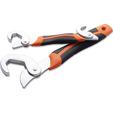 Portable Adjustable Quick Snap'n Grip 6-32mm Universal Wrench Set 2pcs (1/5)