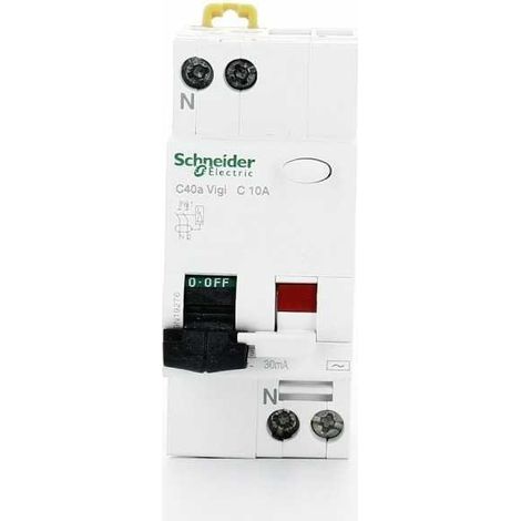 Interruptor magnetotérmico diferencial Vigi 1P+N C 10A 30mA