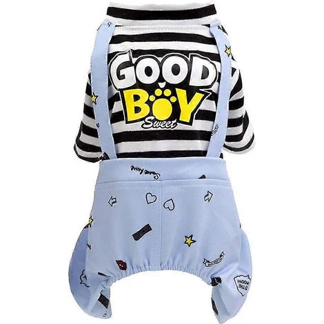 Pijama para perro, mono de algodón suave, mono adorable para perros y gatos. (1/5)