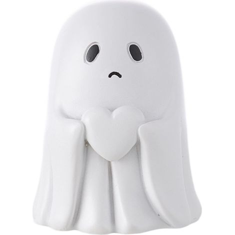 Funny Halloween Sad Ghost Statue Decoration (1/5)