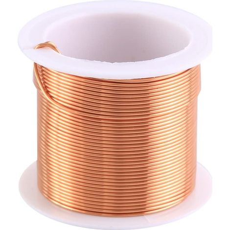 Bobine de Fil de Cuivre,10mx0,9 mm Fil Magnétique Emaillé,Bobine de Cuivre Emaillé pour Transformateurs,Inducteurs (1/5)