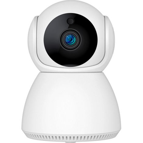 Caméra de surveillance WiFi HD 1080P, vision nocturne, moniteur intérieur sans fil, prise américaine, carte mémoire 64G incluse (1/5)