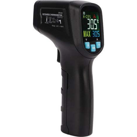Thermomètre infrarouge industriel IR03B avec écran LCD, portable et antidérapant. (1/5)