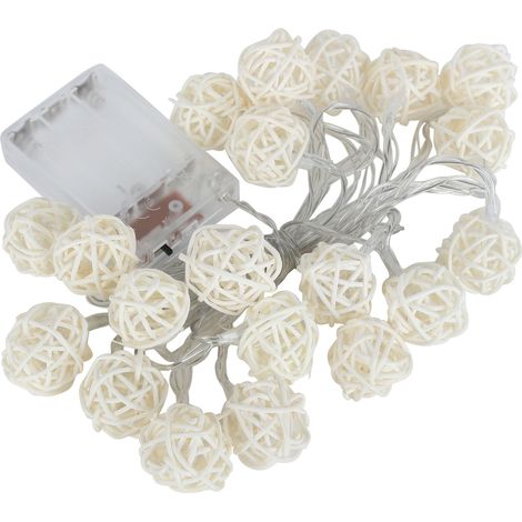 Globe String LED Warm White Lights Ball Decoration for Party/Stage/Wedding/Bedroom (1/5)