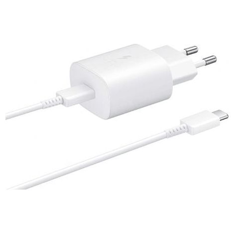 Cargador de Pared Samsung EP-TA800XWEGWW/ 1 USB-C + Cable USB-C/ 3A