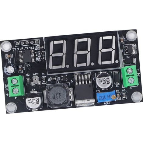 Module Buck LM2596 XH-M136 afficheur vert, régulateur DC-DC tension large 4,5V-40V, alimentation ajustable numérique, convertisseur abaisseur à affichage digital. (1/5)