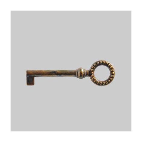 Chiave per mobili 7003 22x74 mm - patinato antico