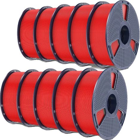 Filamento PLA Plus, resistenza migliorata, compatibilità versatile, rosso (1/2)