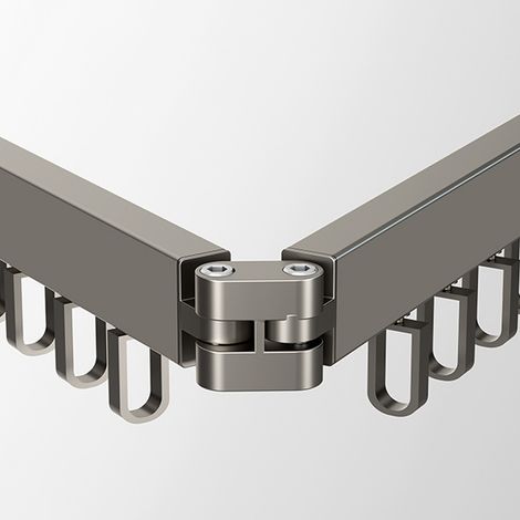 Étendoir à linge pliable en alliage d'aluminium Gao Wenhai, cintre de balcon, étendoir sans perçage, anneau rotatif d'intérieur pliable en deux. (1/5)