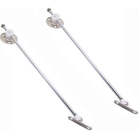Bisagra de soporte de 2 piezas, Bisagra de soporte de acero inoxidable tapas armarios, Bisagra soporte plegable, Varilla cabezal redondo plástico (1/5)