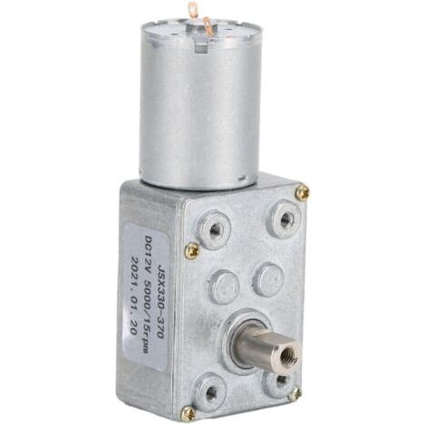Moteur à engrenage hélicoïdal JSX330‑370 DC 15 tr/min, réducteur pour ouvre-portes et fenêtres 12V (1/5)