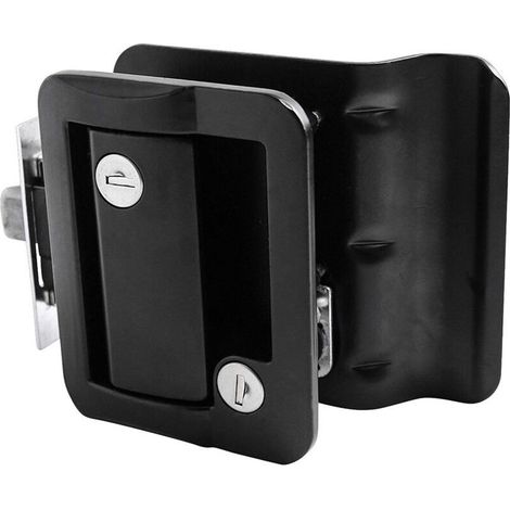 VR Travel Trailer Entry Door Lock Polar Black Paddle Deadbolt (Verrouillage de porte d'entrée de remorque de voyage)-INHHUB (1/5)