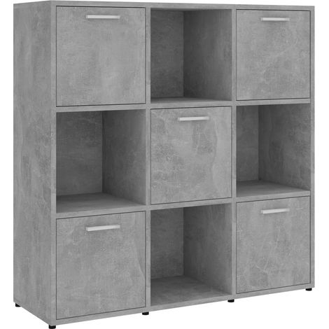 Maison Exclusive - Libreria Grigio Cemento 90x30x90 cm in Legno Multistrato