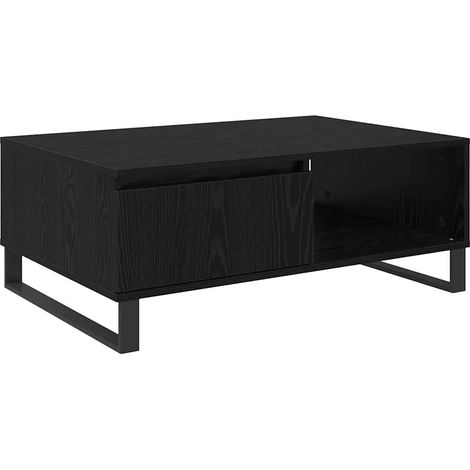 Maison Exclusive - Couchtisch Schwarz Eichen-Optik 90 x 60 x 35 c