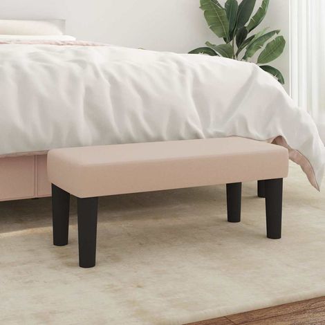 vidaXL Banc Cappuccino 70x30x30 cm Similicuir (1/5)