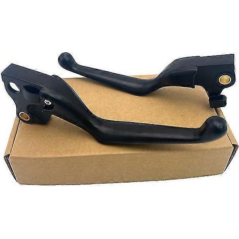Paire de leviers d'embrayage et de frein argentés/noirs pour Harley Sportster 883 XL, 883 N, 1200 X48 (2004-2013) - Adaptation personnalisée (2004-2013) - Noir (1/5)