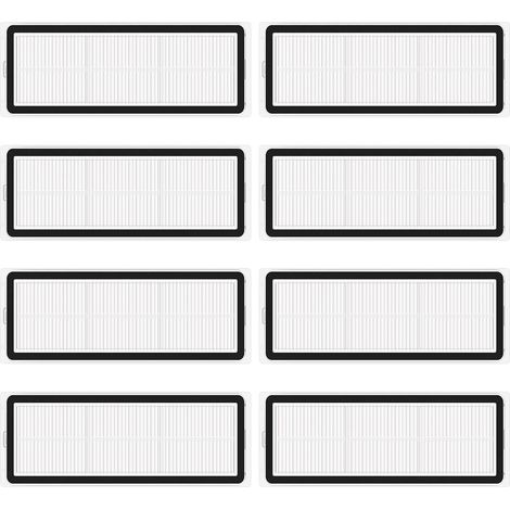 8 Stück Filter Zubehör für Xiaomi Roborock S6 / S5 MAX / S6 Pure / S6 MaxV / S60 / S65 / S5 / S50 / S55 / E25 / E35 Roboter Staubsauger, HEPA-Filter Ersatzteile Ersatzteil