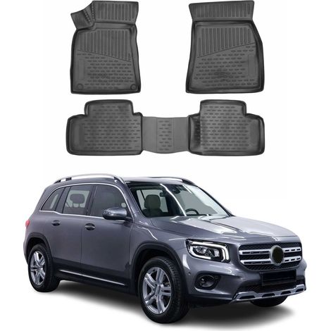 OMAC Tapis de Sol pour Mercedes GLB X247 2019-2025 en Caoutchouc Noir