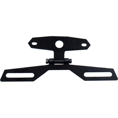 Support de plaque d'immatriculation pliable pour moto, support de feu arrière réglable, porte-bagages (1/5)