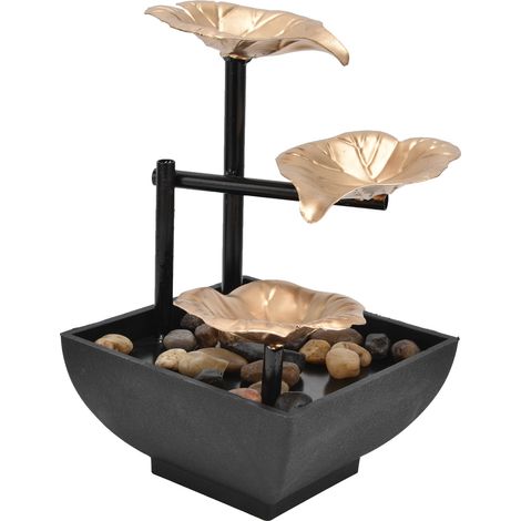Bureau Fontaine Décorative Flux Eau Ornement Feng Shui pour Maison Bureau Prise EU AC220-240V (1/5)