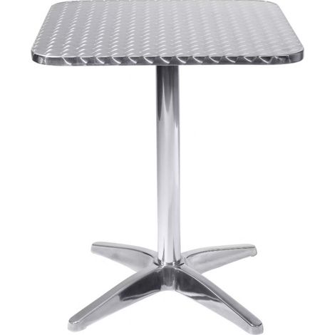 Tavolo a Colonna 60x60x70 h cm in Alluminio Grigio (1/4)