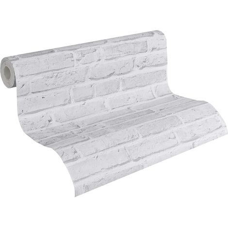 papier peint intissé Cocktail 2 papier peint aspect brique style loft industriel 10,05 m x 0,53 m gris Made in Germany 942832 94283-2 (1/5)
